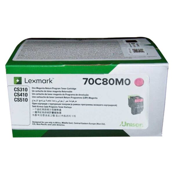Lexmark Toner 70C80M0 MAGENTA (708M) FOR CS310/CS410/CS510